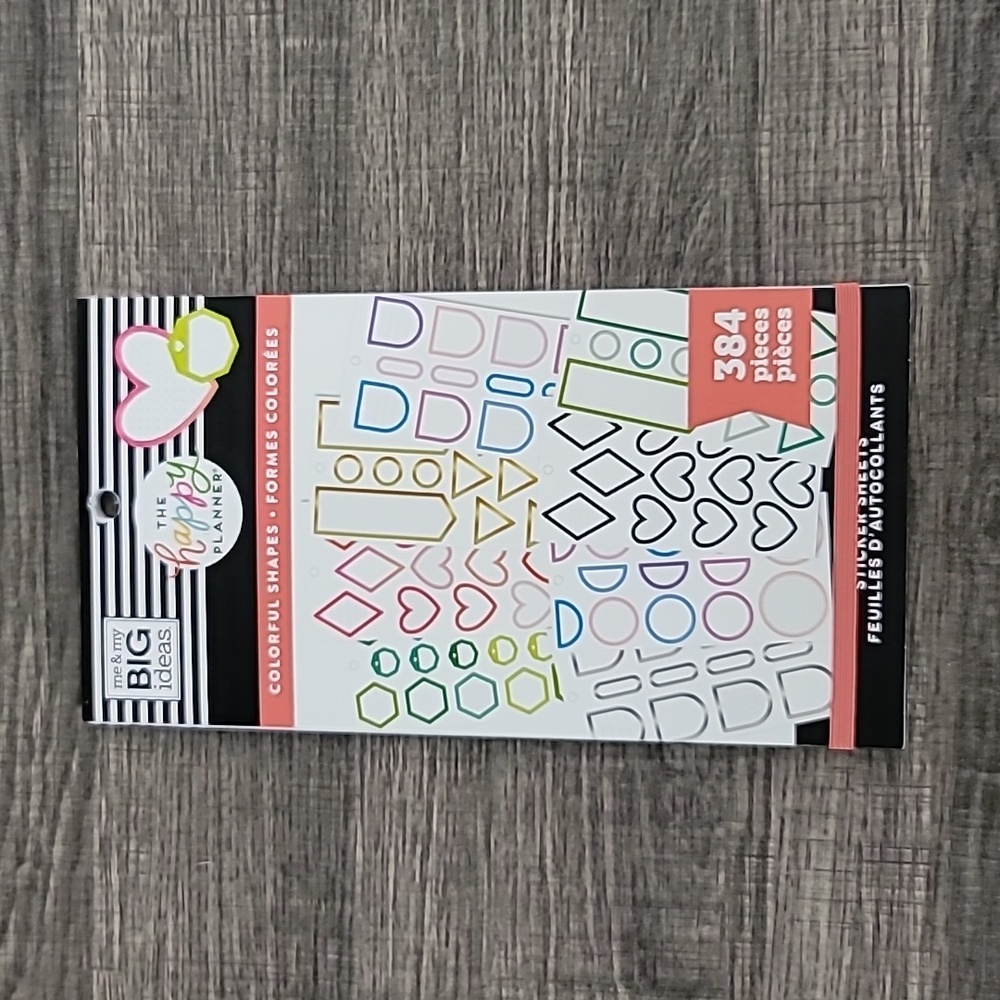 NEW Colorful Shapes Happy Planner Sticker Book